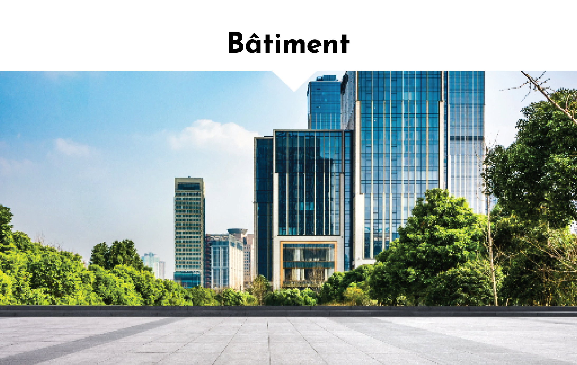 Bâtiment moderne en ville